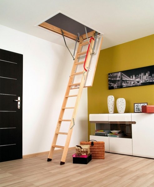 Как выбрать простую и комфортную деревянную чердачную лестницу