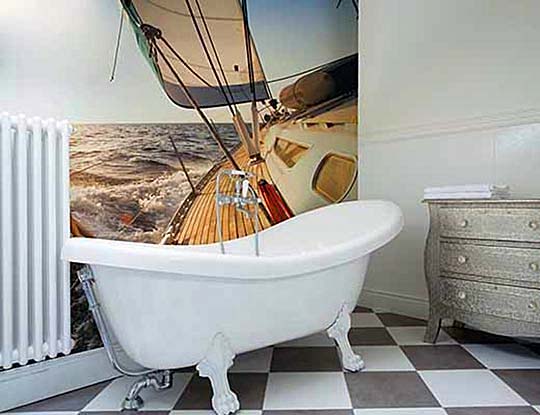 16 лучших вариантов фотообоев в ванной комнате. Фото