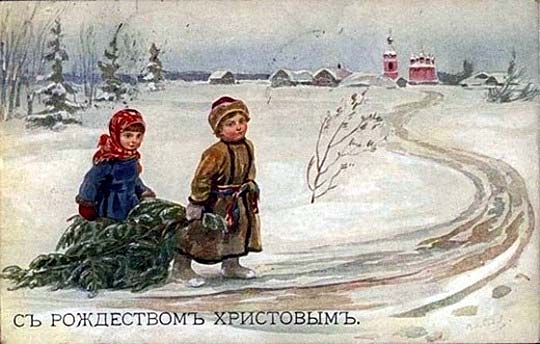 30 восхитительных старинных Рождественских открыток-2. Фото