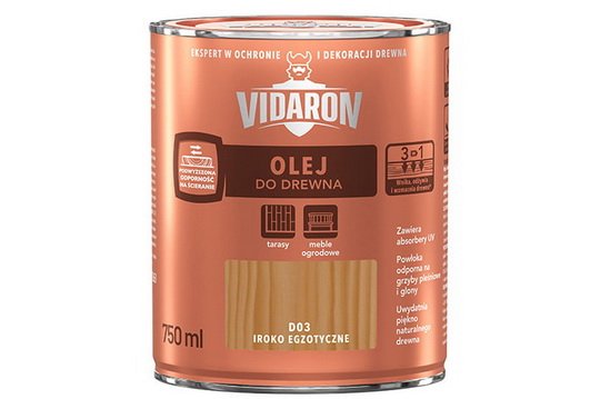 Нова Олія для деревини VIDARON. Один виріб – багато можливостей