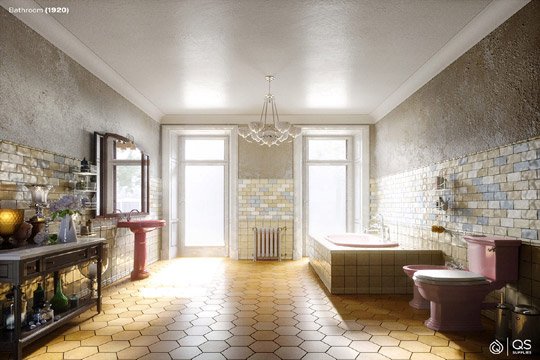 Эволюция ванных комнат с XVI века