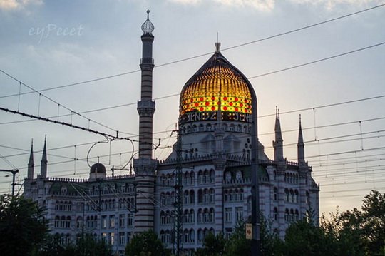 Курьезы: как в Дрездене под видом мечети построили табачную фабрику. Фото
