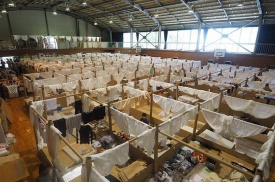 Строительные курьезы: японские дома из бумаги и картона для беженцев и олигархов